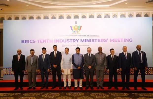 10th BRICS Industry Ministers’ meeting concludes in Jaipur, joint declaration adopted (Photo: IANS)