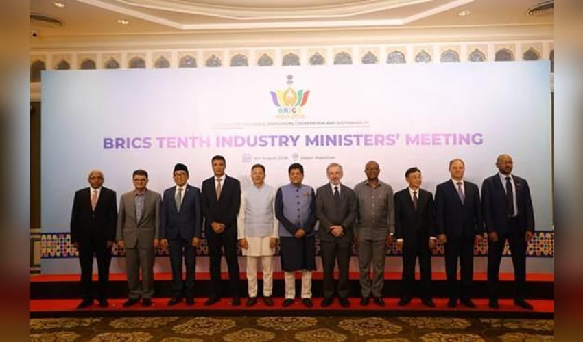 10th BRICS Industry Ministers’ meeting concludes in Jaipur, joint declaration adopted (Photo: IANS)