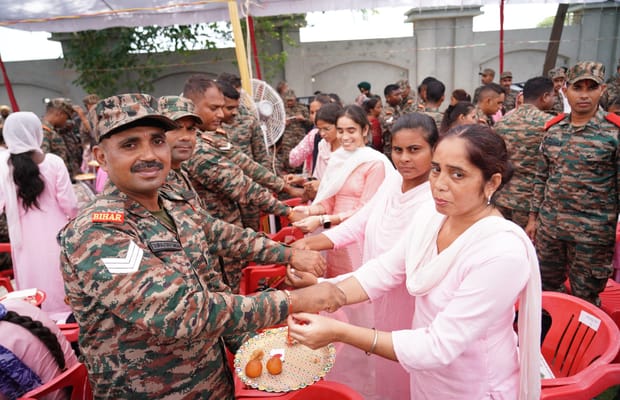 1,100 special rakhis prepared by women in Punjab dedicated to armed forces
