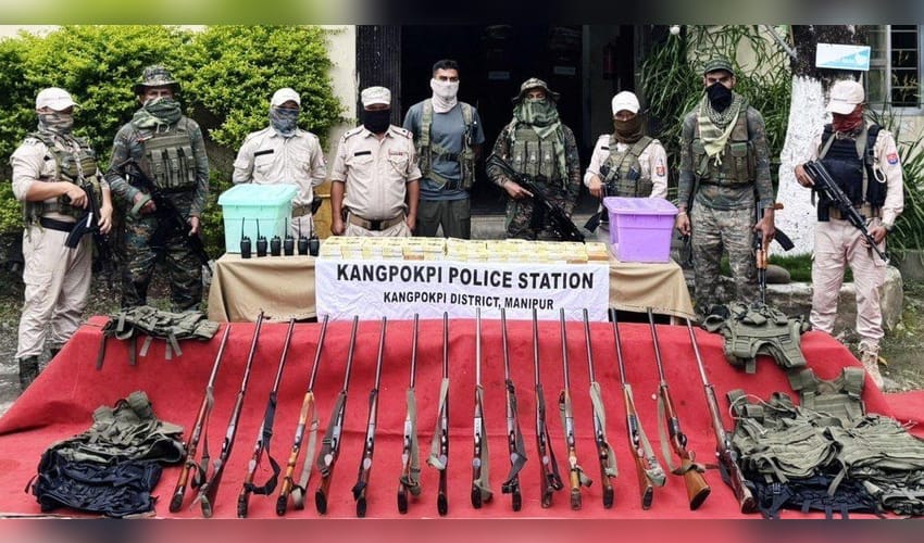 13 militants arrested in Manipur, large cache of arms and ammunition recovered