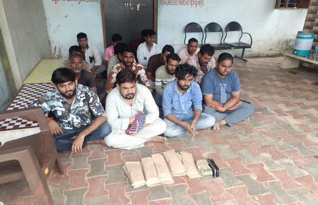 16 held, 35 wanted after Gujarat Police raid 'gambling den' in Mehsana