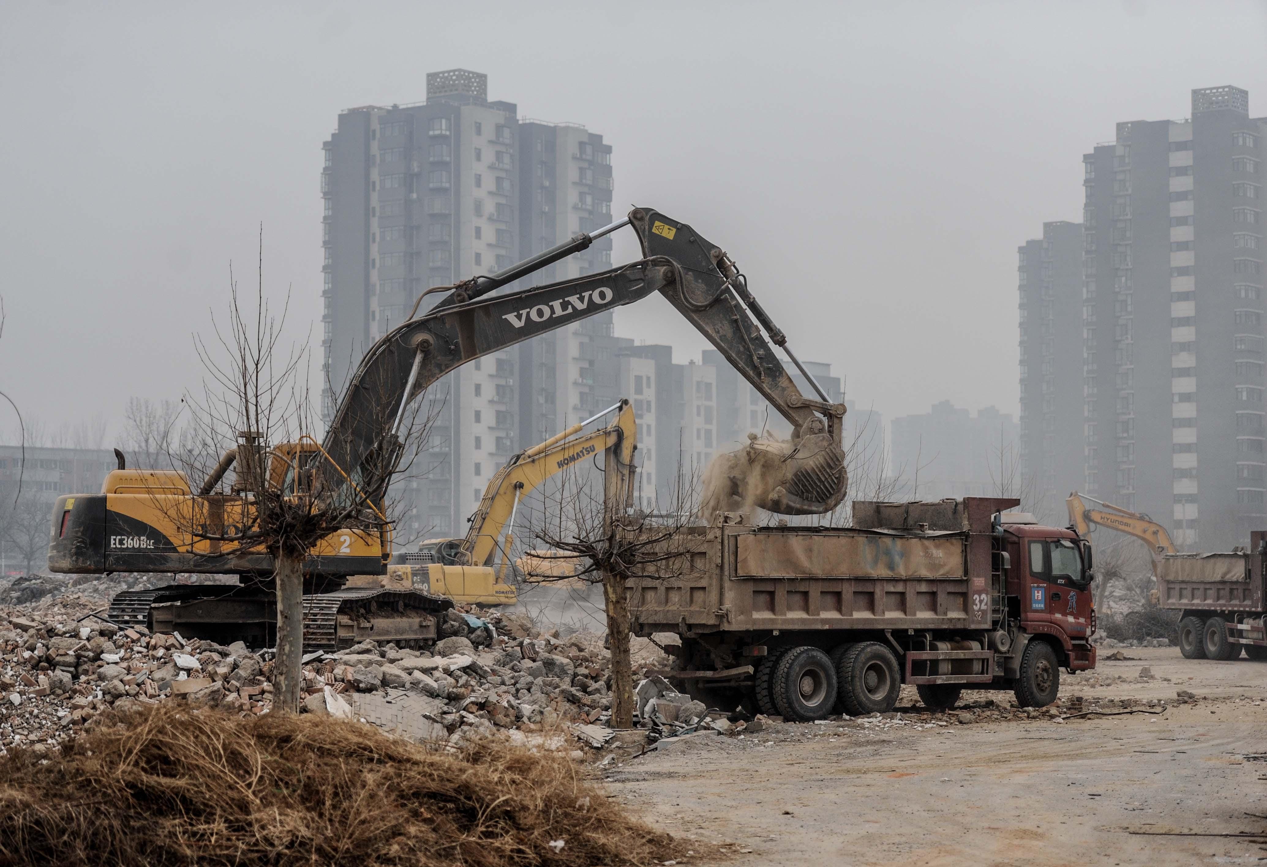(200214) Illegal houses demolished in Zhenggezhuang Village