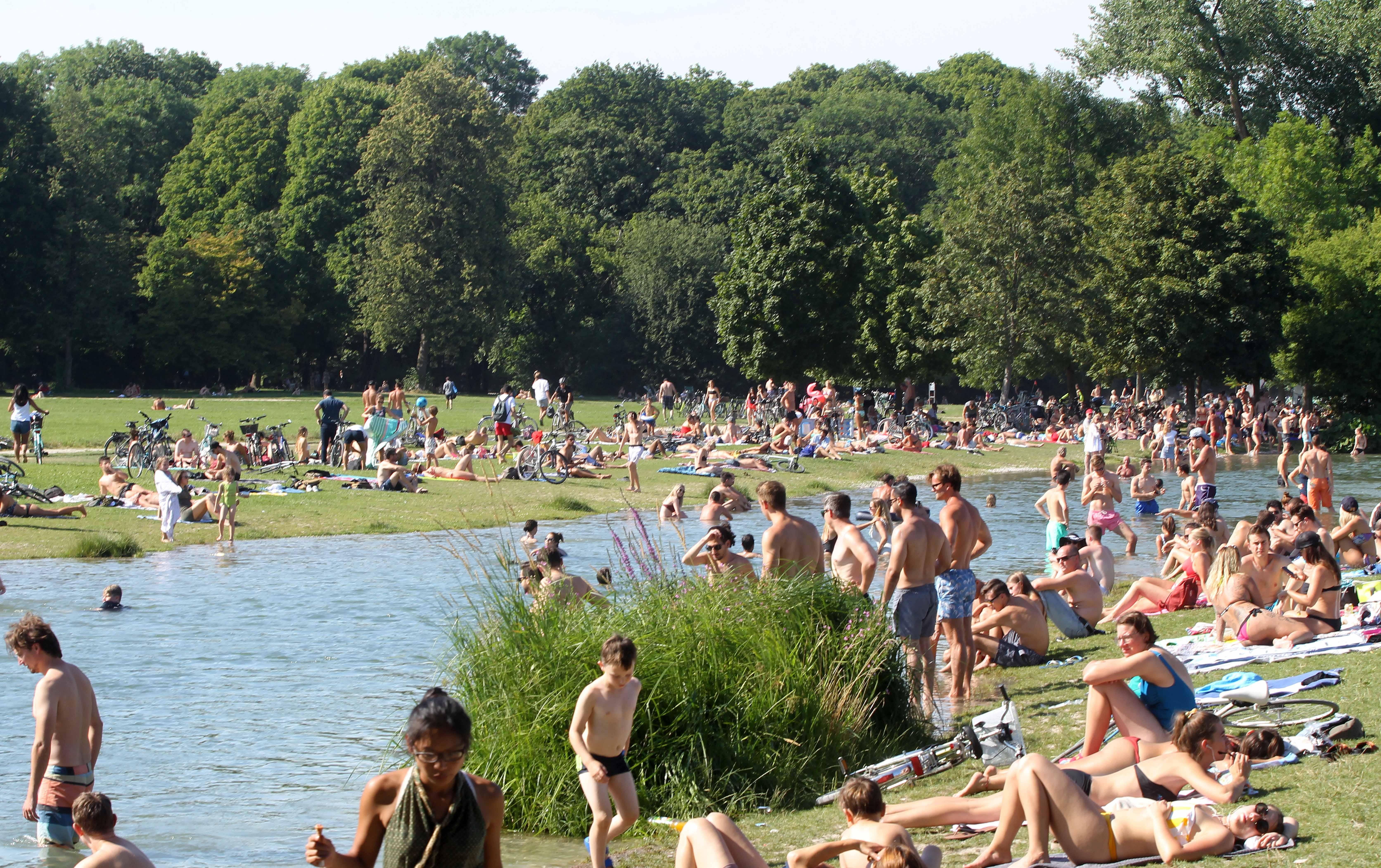 (260719) GERMANY-MUNICH-HEATWAVE