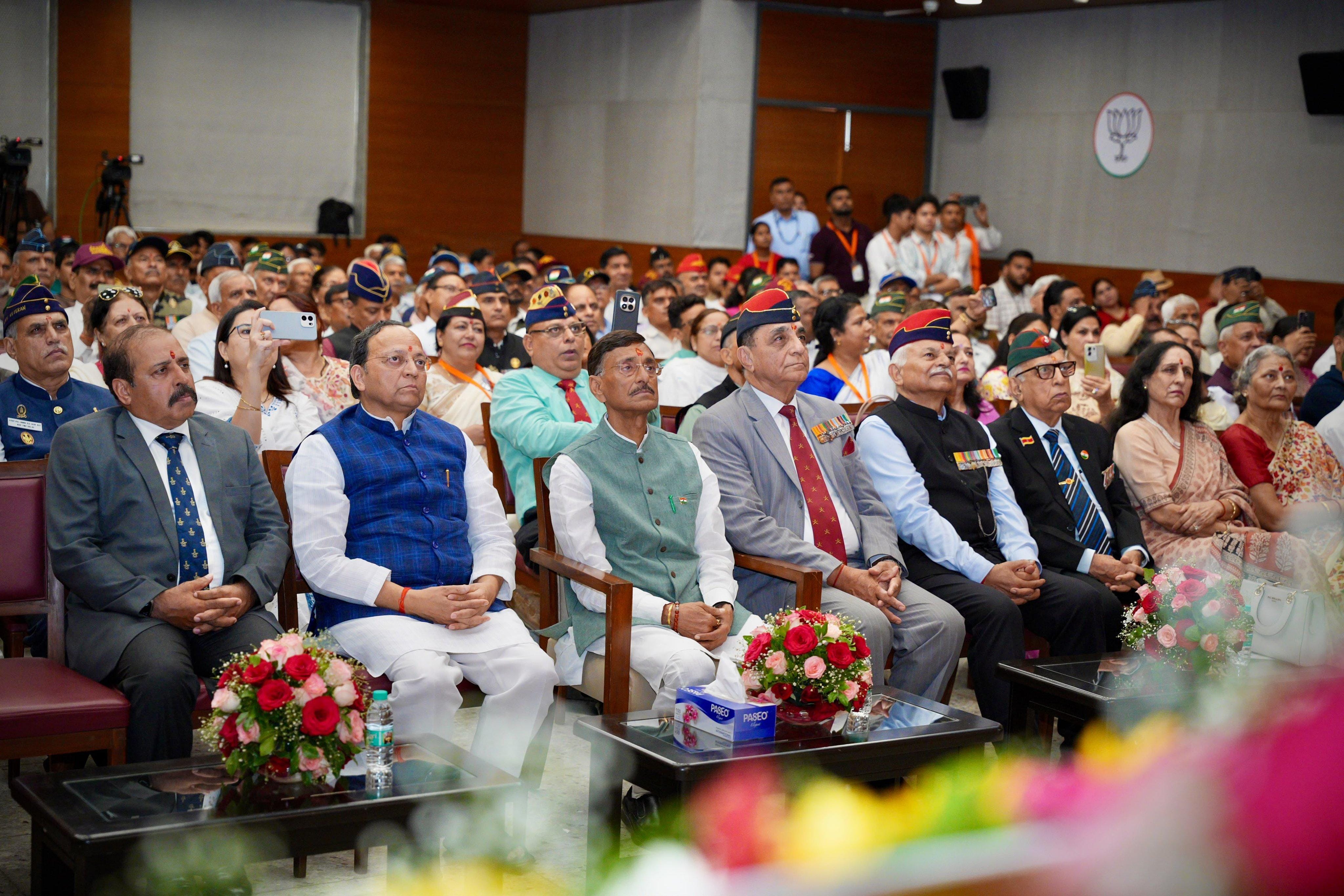 27th Kargil Vijay Diwas commemorated at BJP HQ with rich tributes to India's heroes (Photo: @TawdeVinod/X)