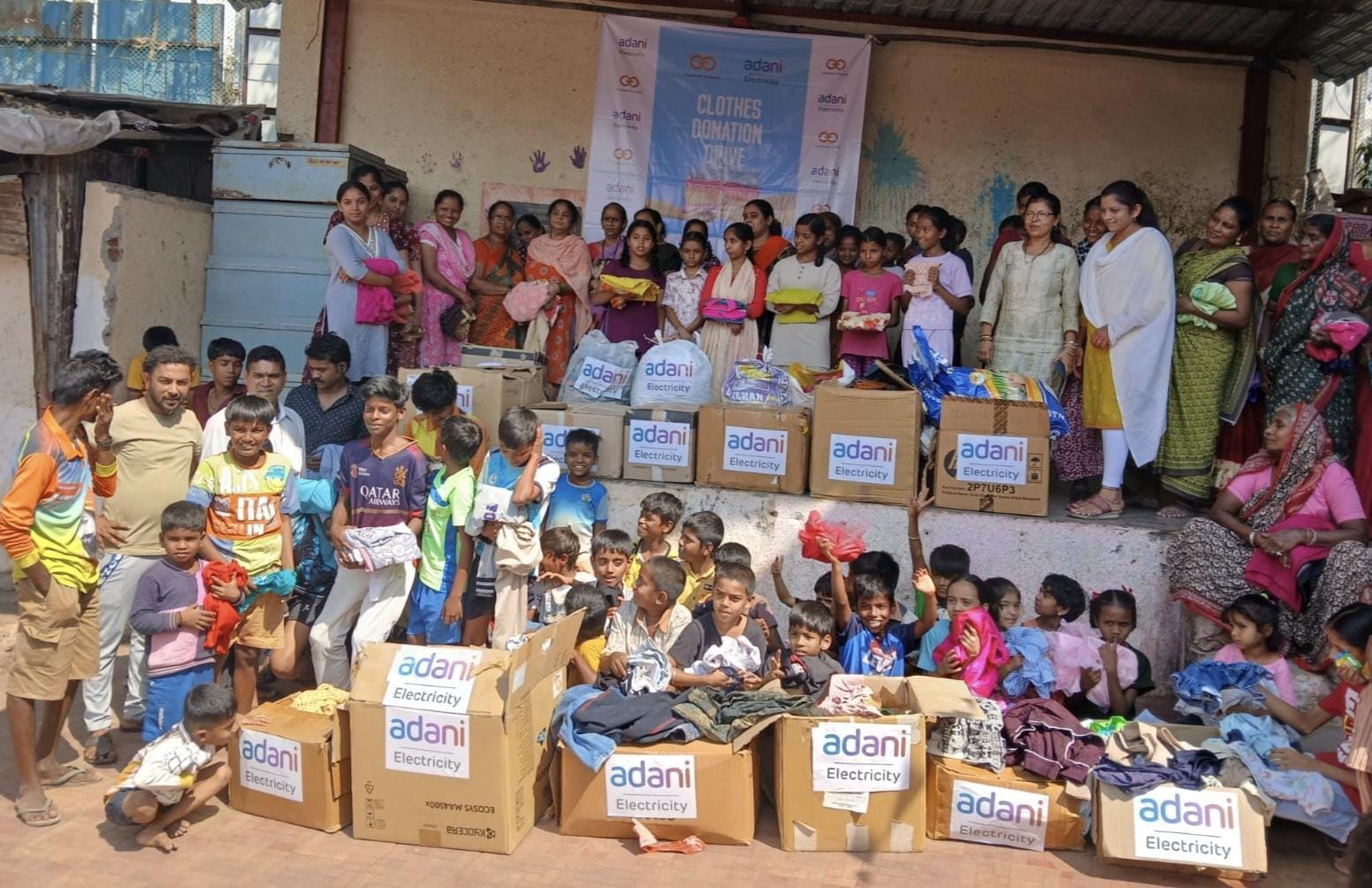 Adani Electricity distributes clothes to empower underprivileged communities