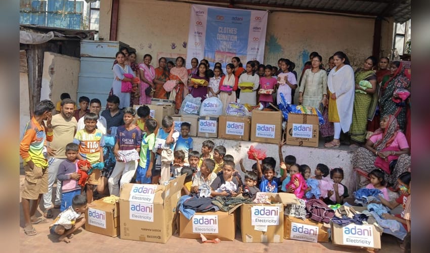 Adani Electricity distributes clothes to empower underprivileged communities