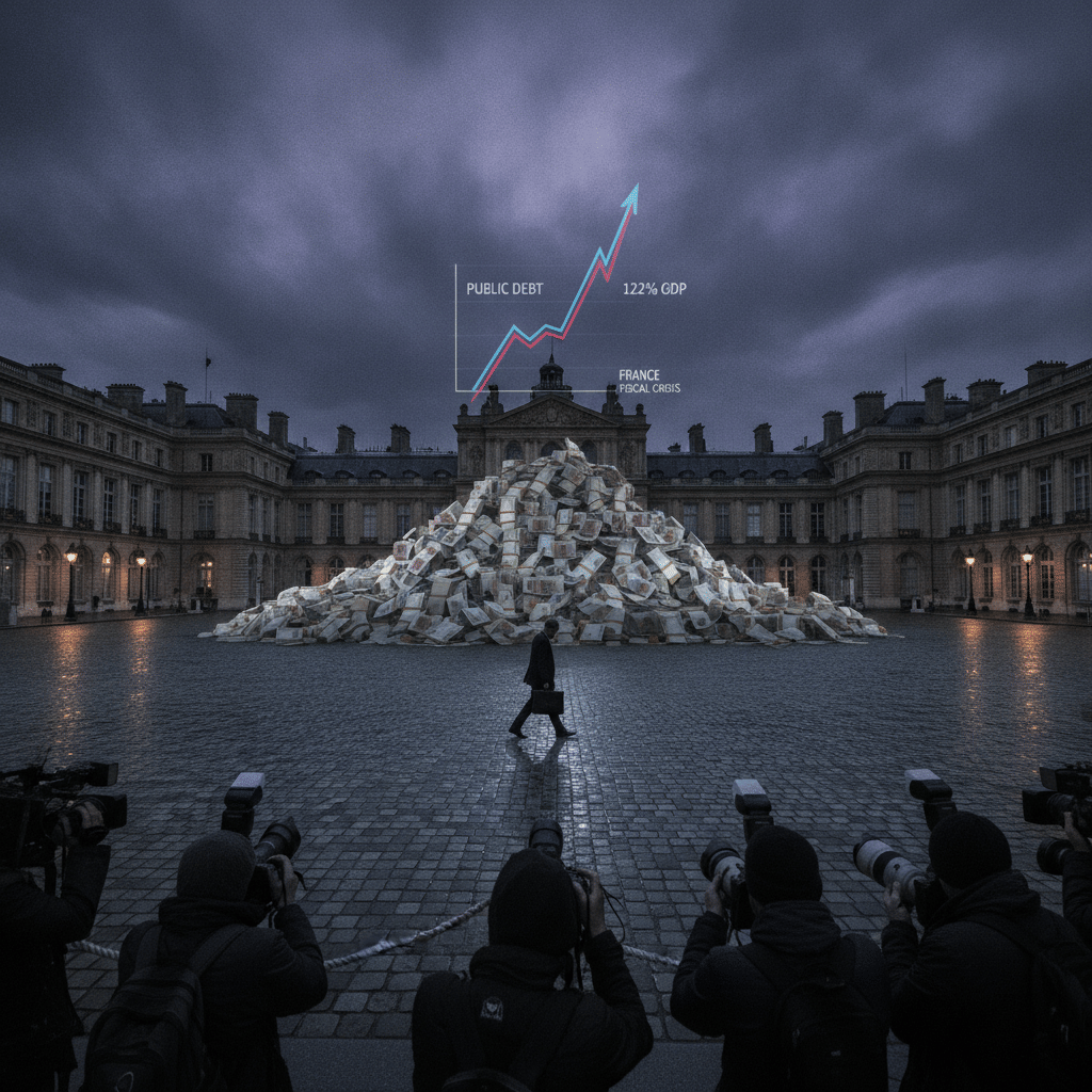 France Faces Mounting Fiscal Crisis as Public Debt Approaches 122 Percent of Output