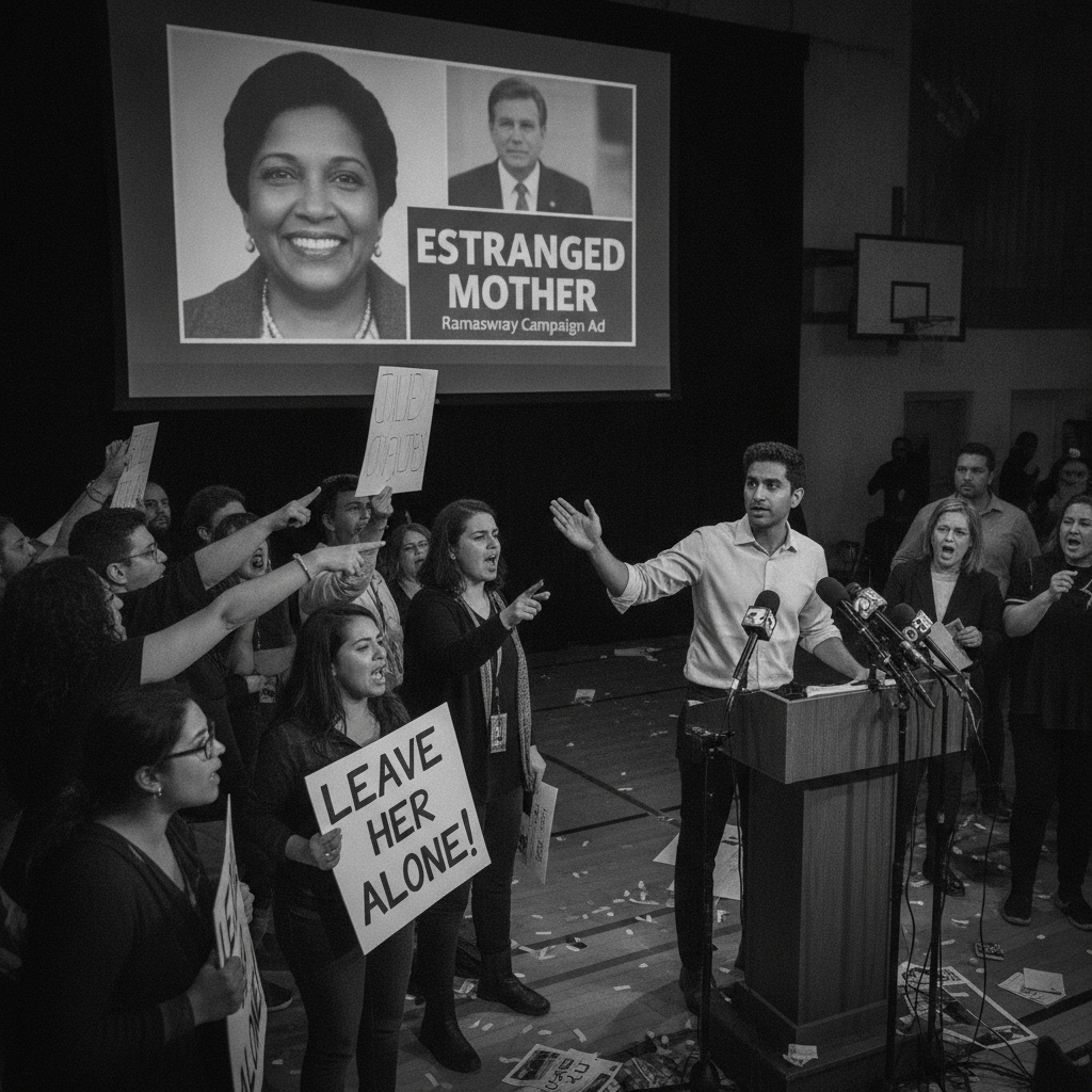 Ramaswamy Campaign Sparks Fierce Backlash Over Multimillion-Dollar Ad Featuring Opponent's Estranged Mother