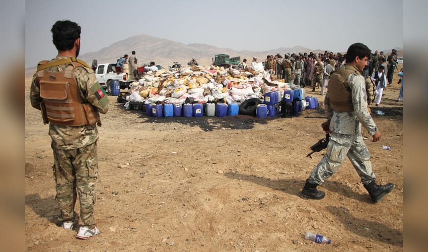 AFGHANISTAN-NANGARHAR-BURN-DRUG SEIZED