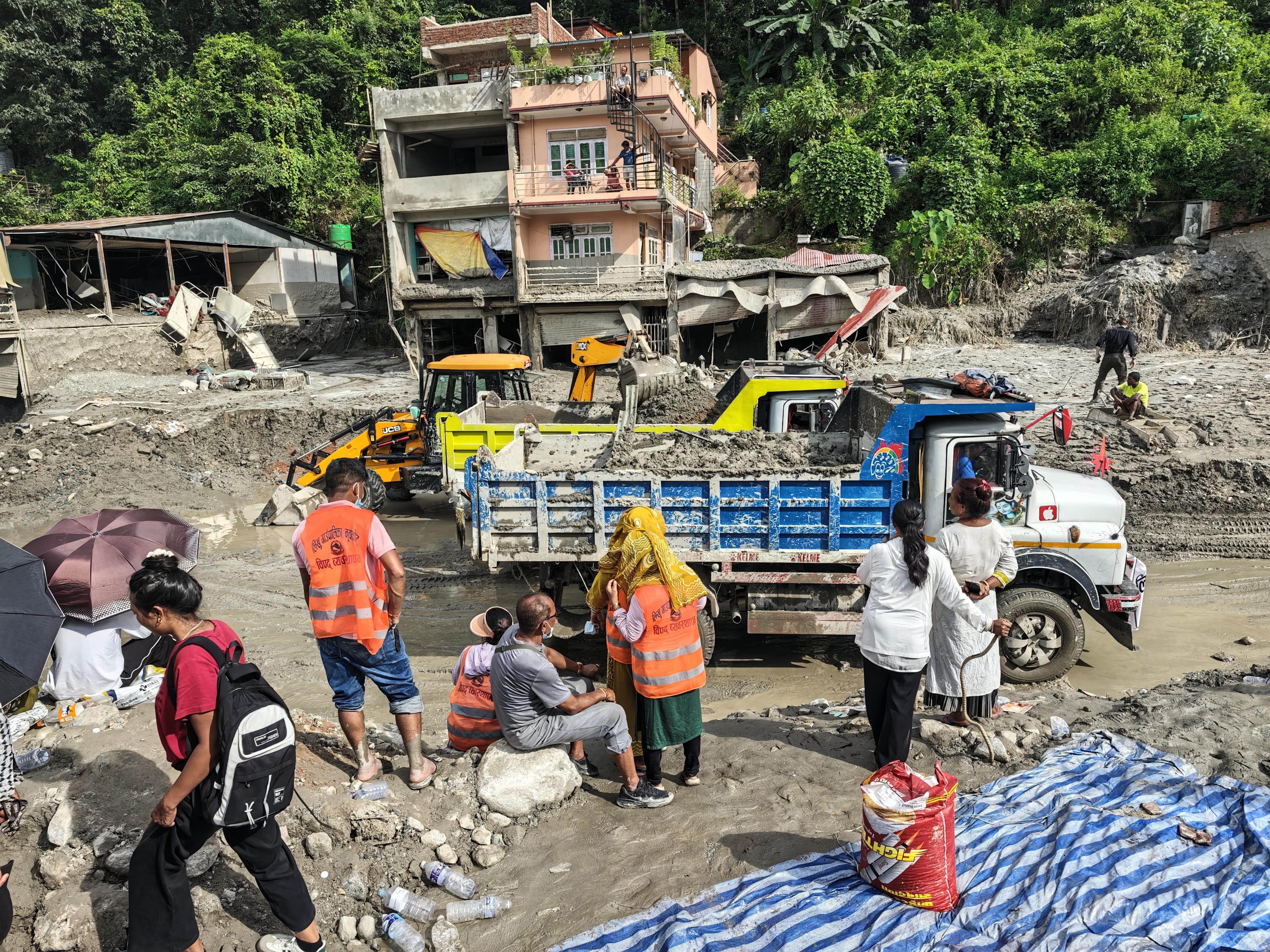 Aftermath of floods in Nepal