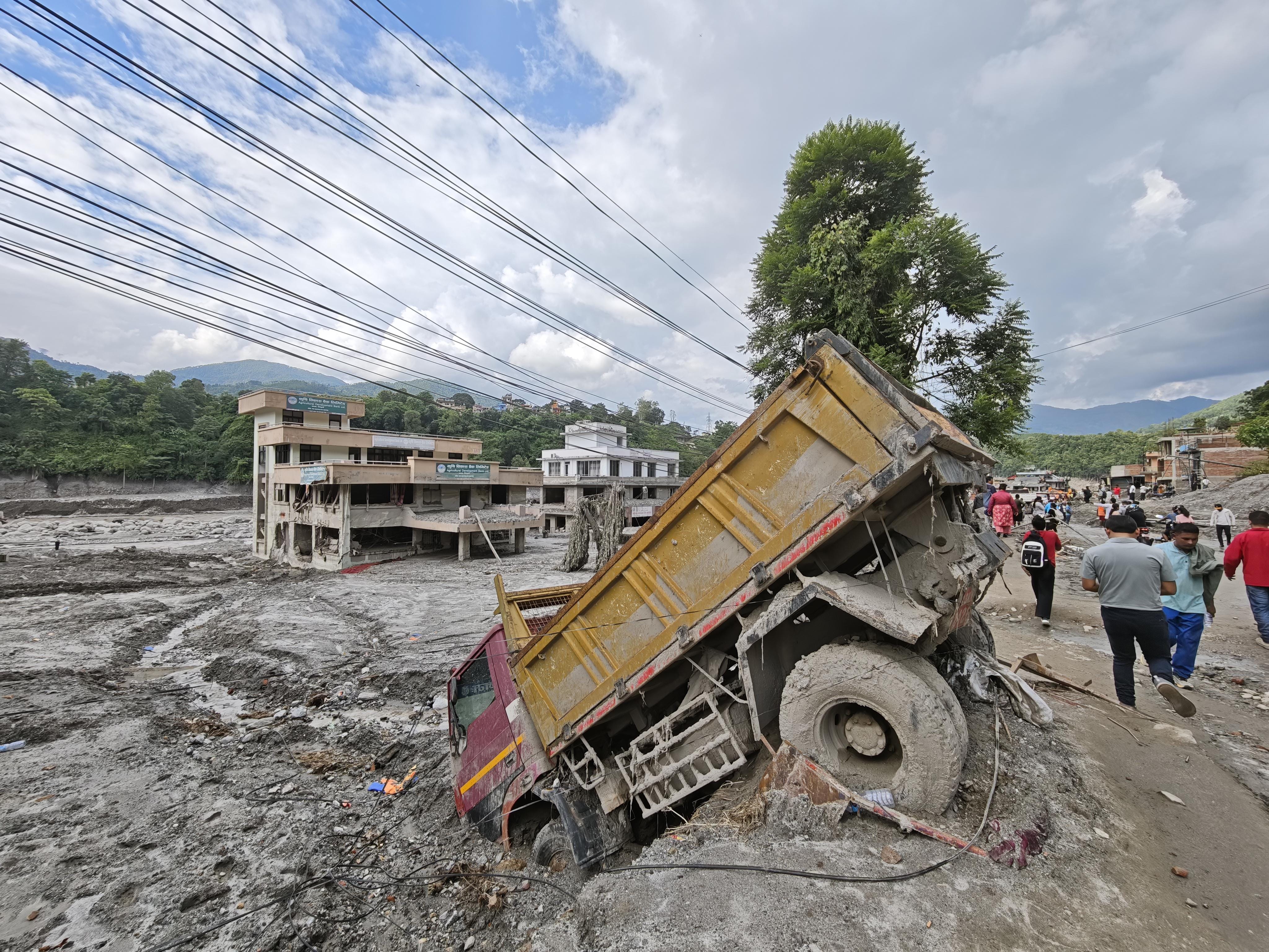 Aftermath of floods in Nepal
