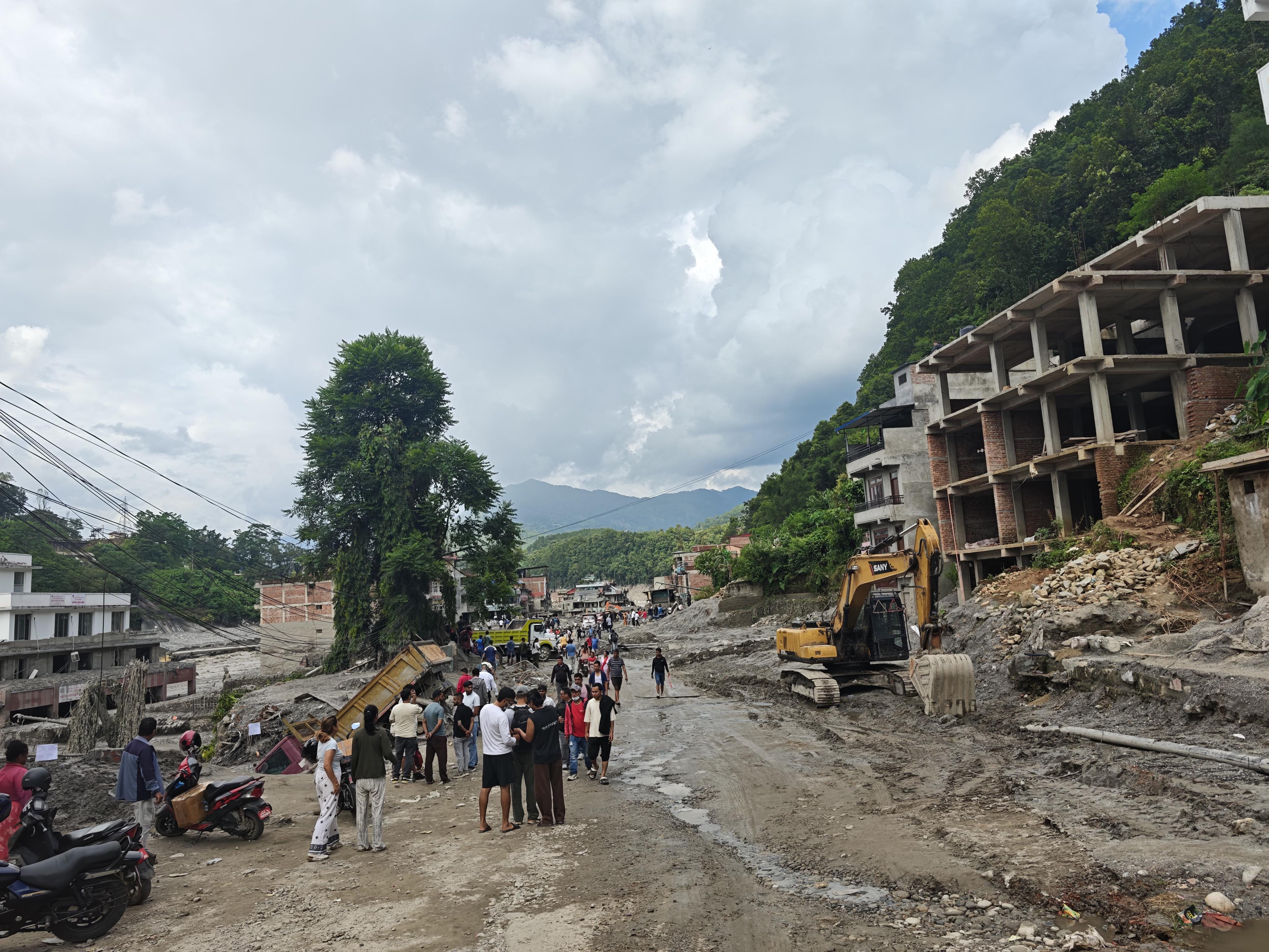 Aftermath of floods in Nepal