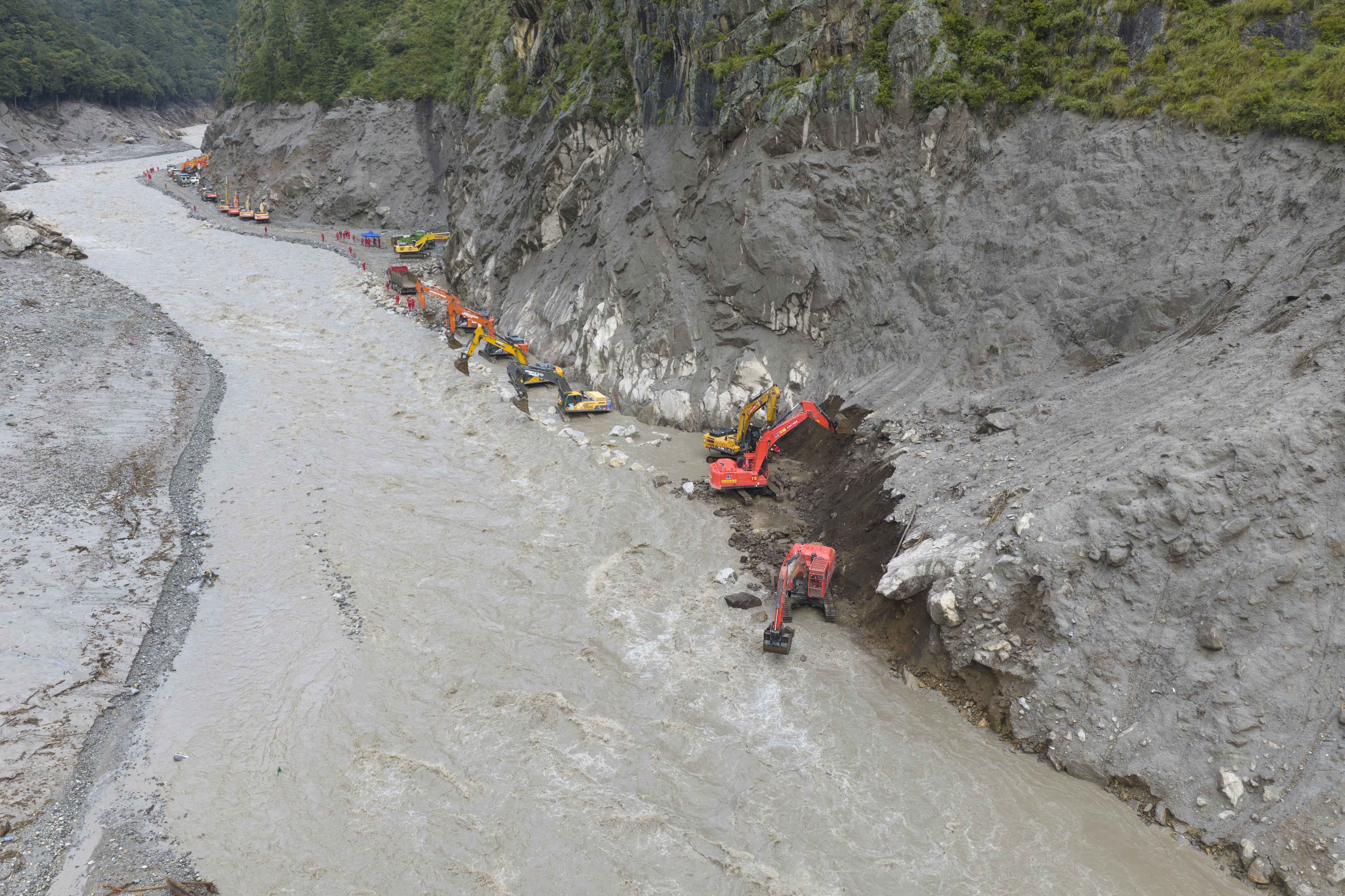 Aftermath of Mudslide in China
