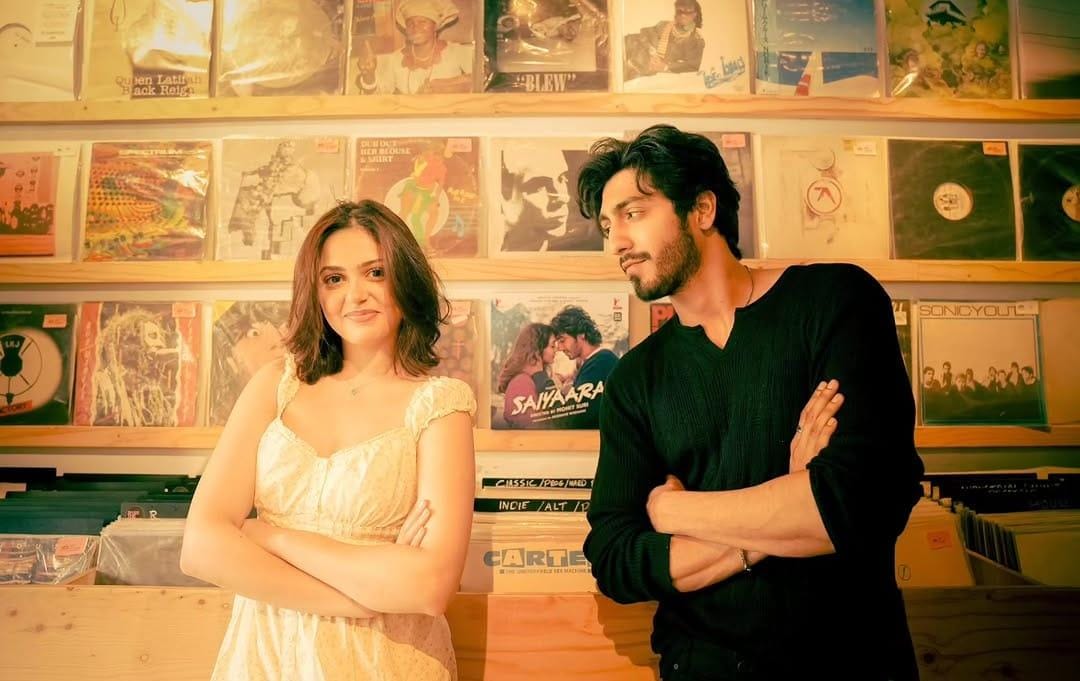 Ahaan Panday, Aneet Padda launch Collector's Edition Vinyl LP at Wembley Stadium celebrating ‘Saiyaara’ music 