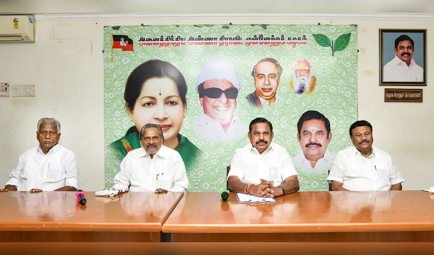 AIADMK holds consultative meeting of party secretaries in Chennai