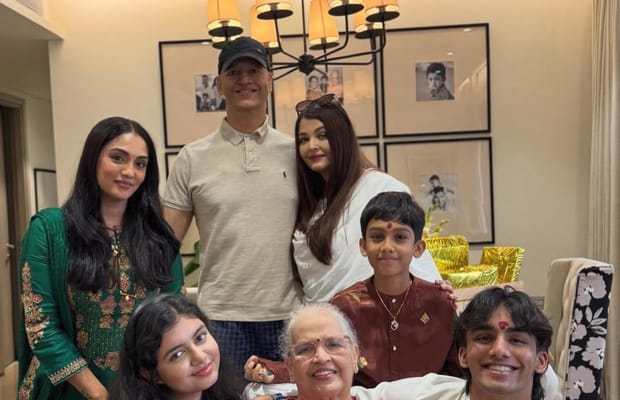 Aishwarya Rai Bachchan celebrates Rakhi with brother Aditya, Aaradhya and family, SIL shares rare pic