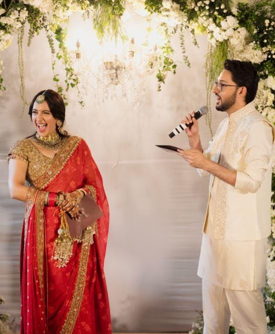 Akanksha Ranjan Kapoor shares dreamy pictures from her wedding ceremony with Sharan Sharma
