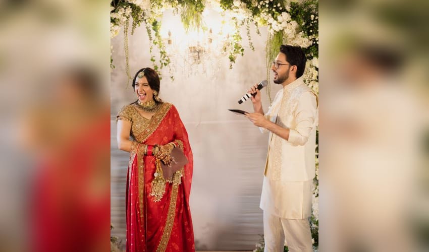 Akanksha Ranjan Kapoor shares dreamy pictures from her wedding ceremony with Sharan Sharma