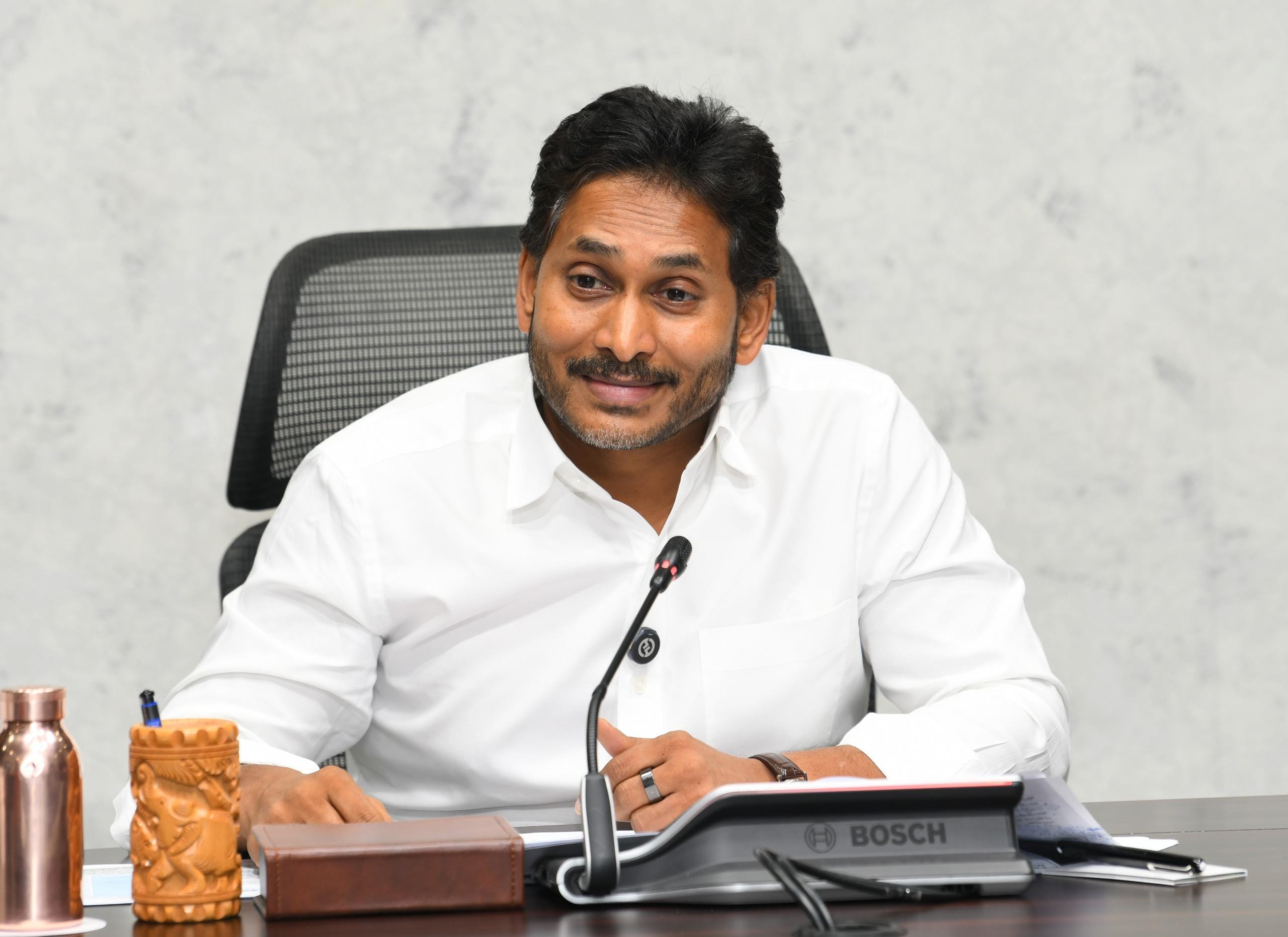 Amaravati: YSRCP chief Y.S. Jagan Mohan Reddy addresses press conference