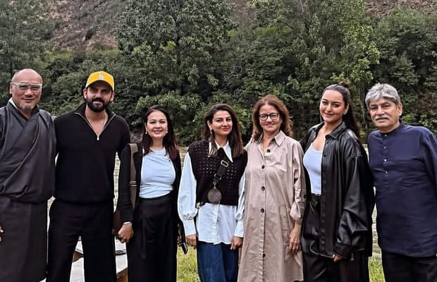 Amid clash with Kangana Ranaut, Sonakshi Sinha spends quality time with husband Zaheer Iqbal & in-laws in Bhutan