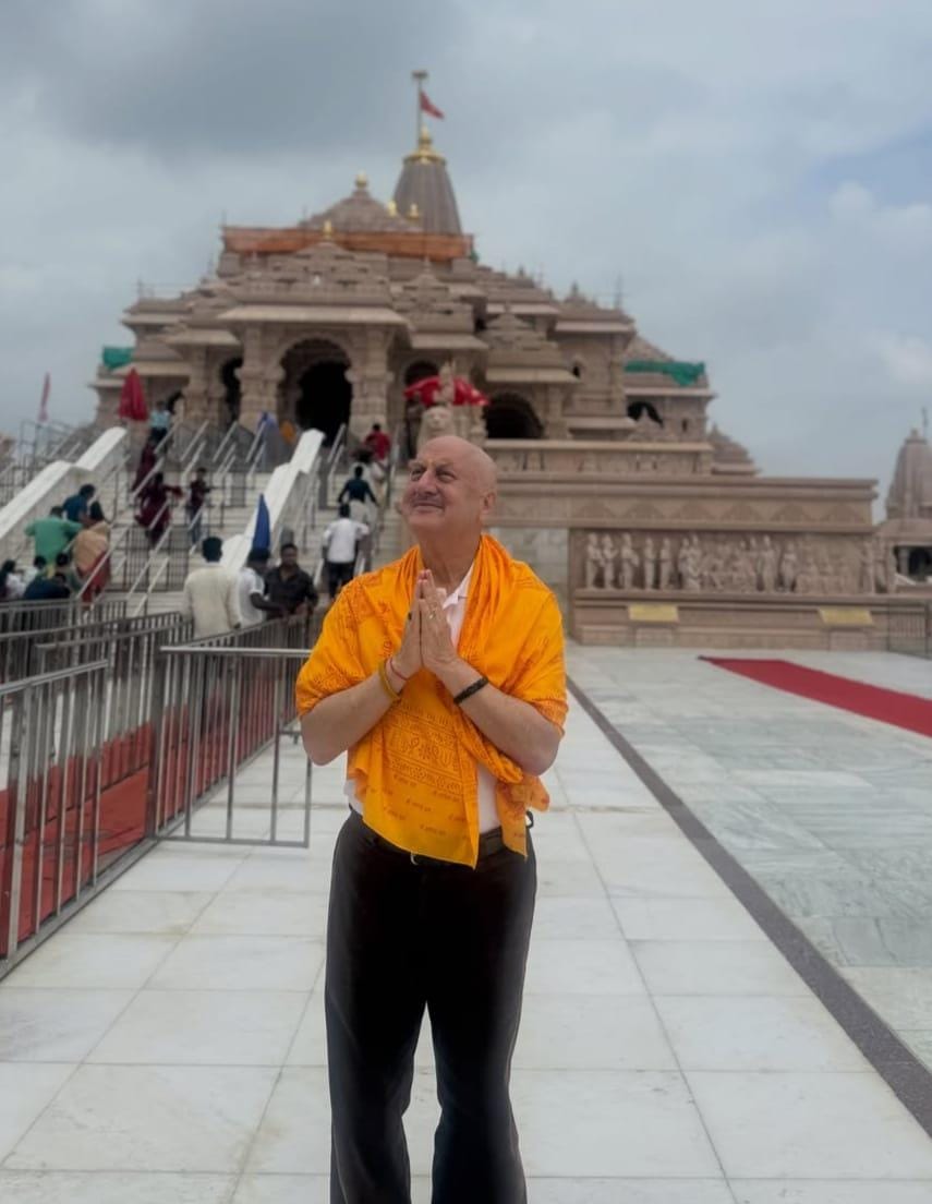 Anupam Kher wraps first schedule of ‘Shri Ram Bhoomi’ in Ayodhya, says ‘a part of me stayed behind’