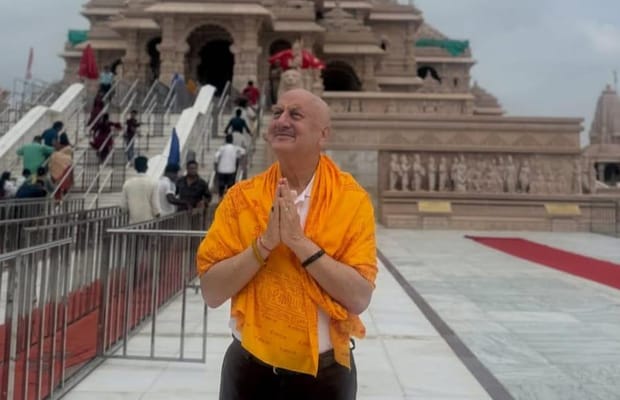 Anupam Kher wraps first schedule of ‘Shri Ram Bhoomi’ in Ayodhya, says ‘a part of me stayed behind’