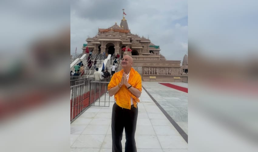 Anupam Kher wraps first schedule of ‘Shri Ram Bhoomi’ in Ayodhya, says ‘a part of me stayed behind’