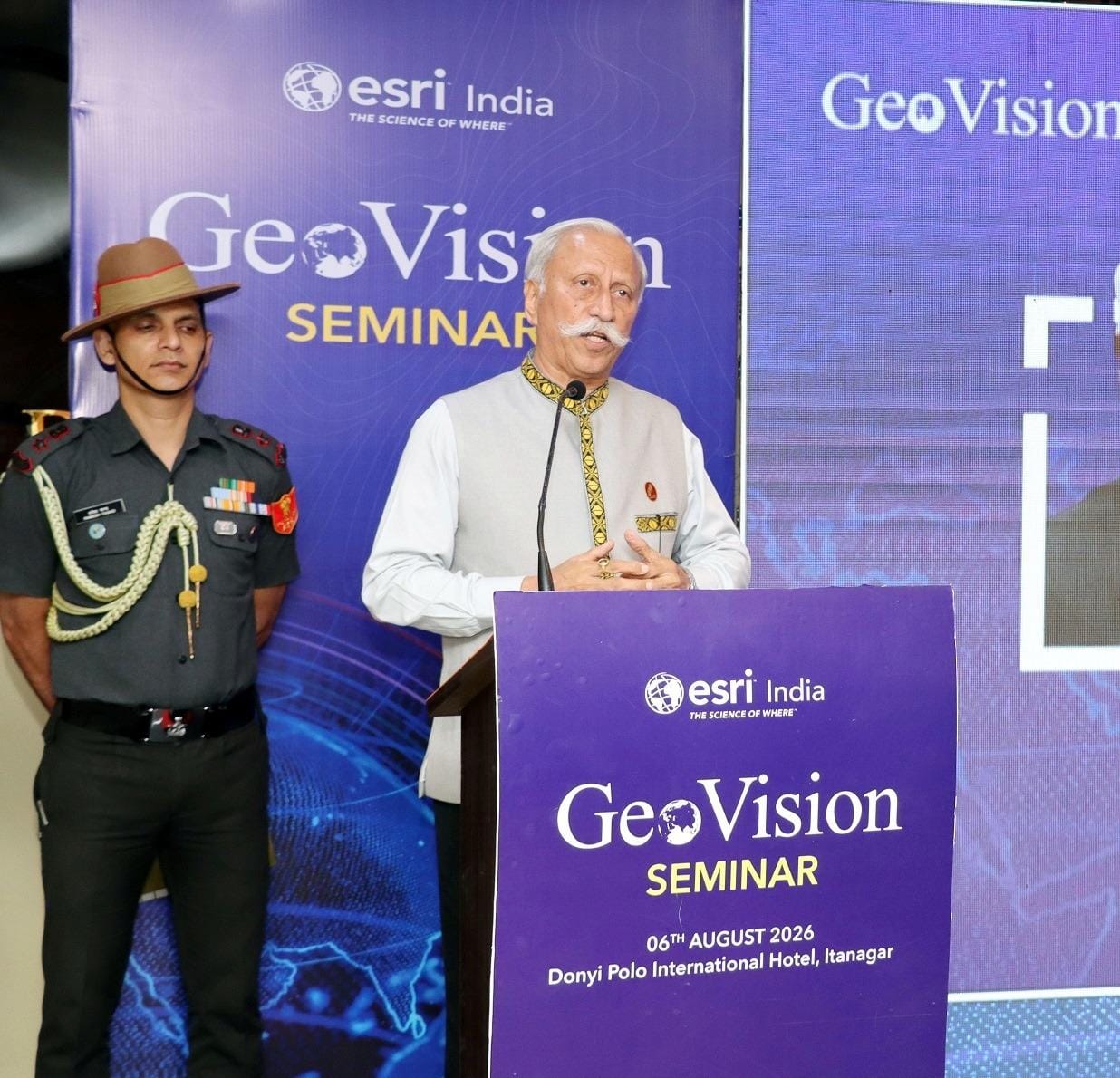 Arunachal Guv advocates drone-based GIS mapping, border development (Photo: IANS)