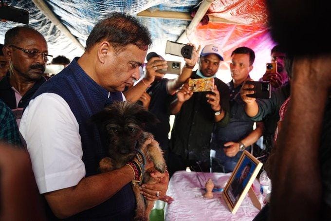 Assam flood: Teen's heroic bid to save puppy ends in tragic loss