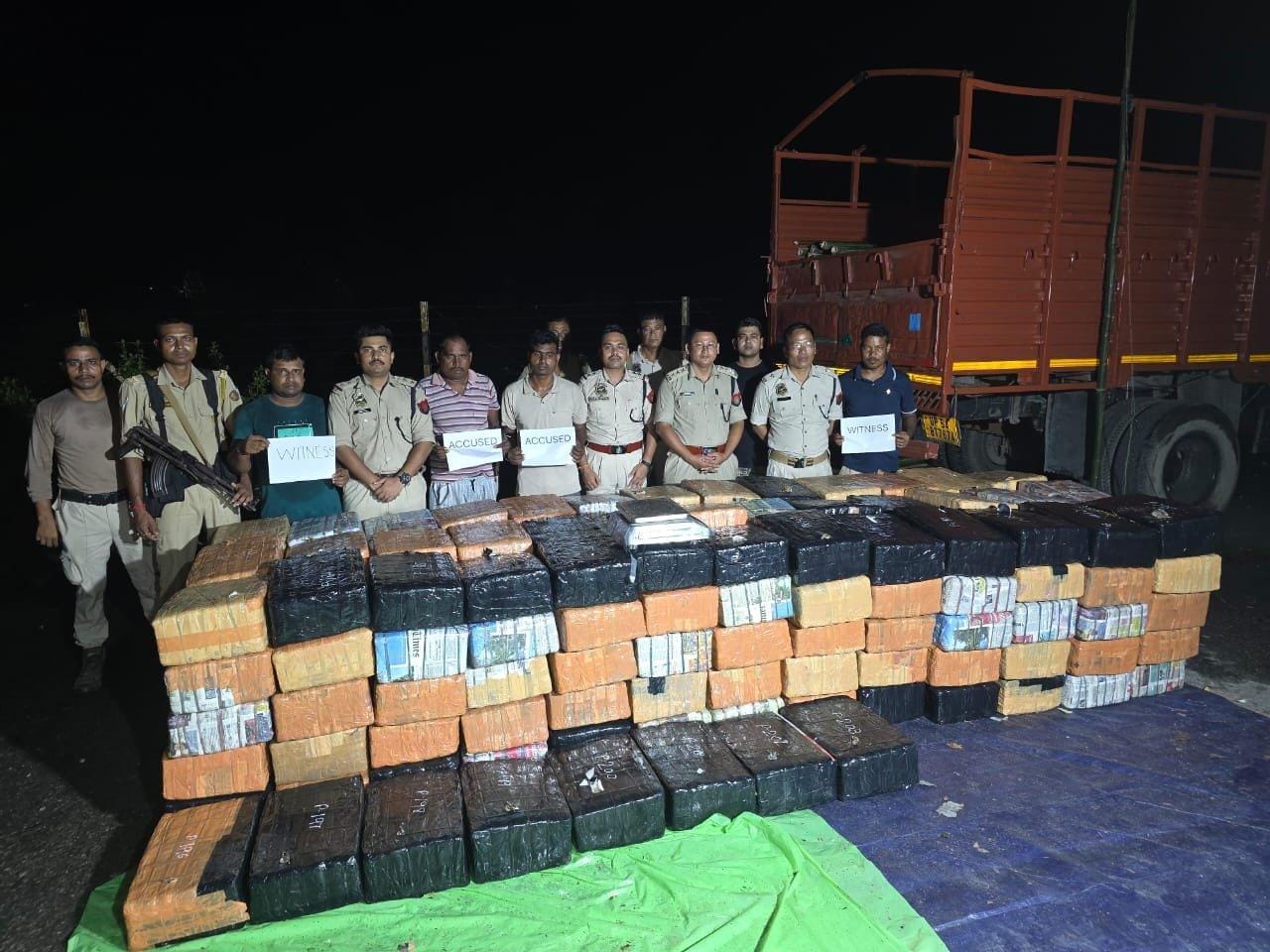 Assam Police seize contraband valued at Rs 12 crore, two held (Photo: @assampolice/X)