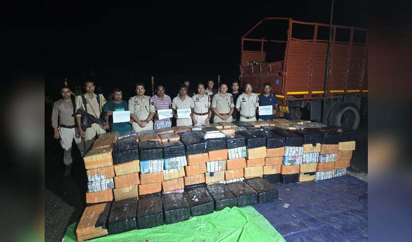 Assam Police seize contraband valued at Rs 12 crore, two held (Photo: @assampolice/X)