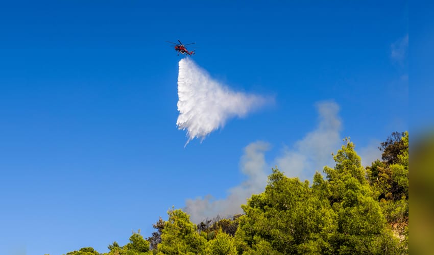 Athens: Firefighting Aircraft Battles Wildfire