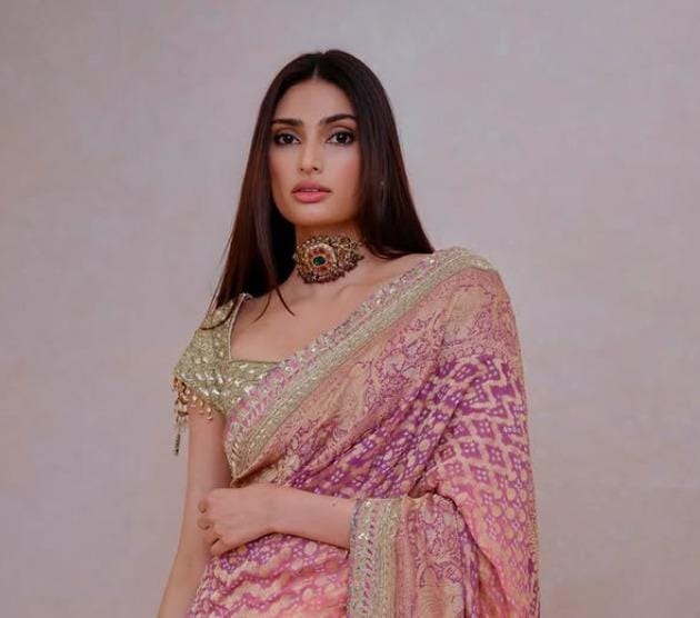Athiya Shetty becomes muse for Manish Malhotra’s celebration of handloom and bandhani