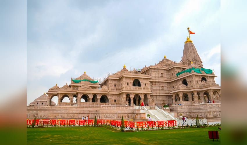 Ayodhya: View of the Shri Ram Janmabhoomi Temple