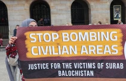 Baloch group condemns Pakistani airstrikes in Balochistan, calls for international probe