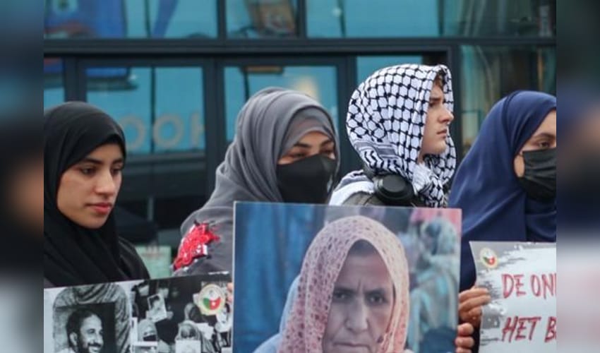 Baloch group protests in Netherlands to highlight widespread human rights abuses in Balochistan