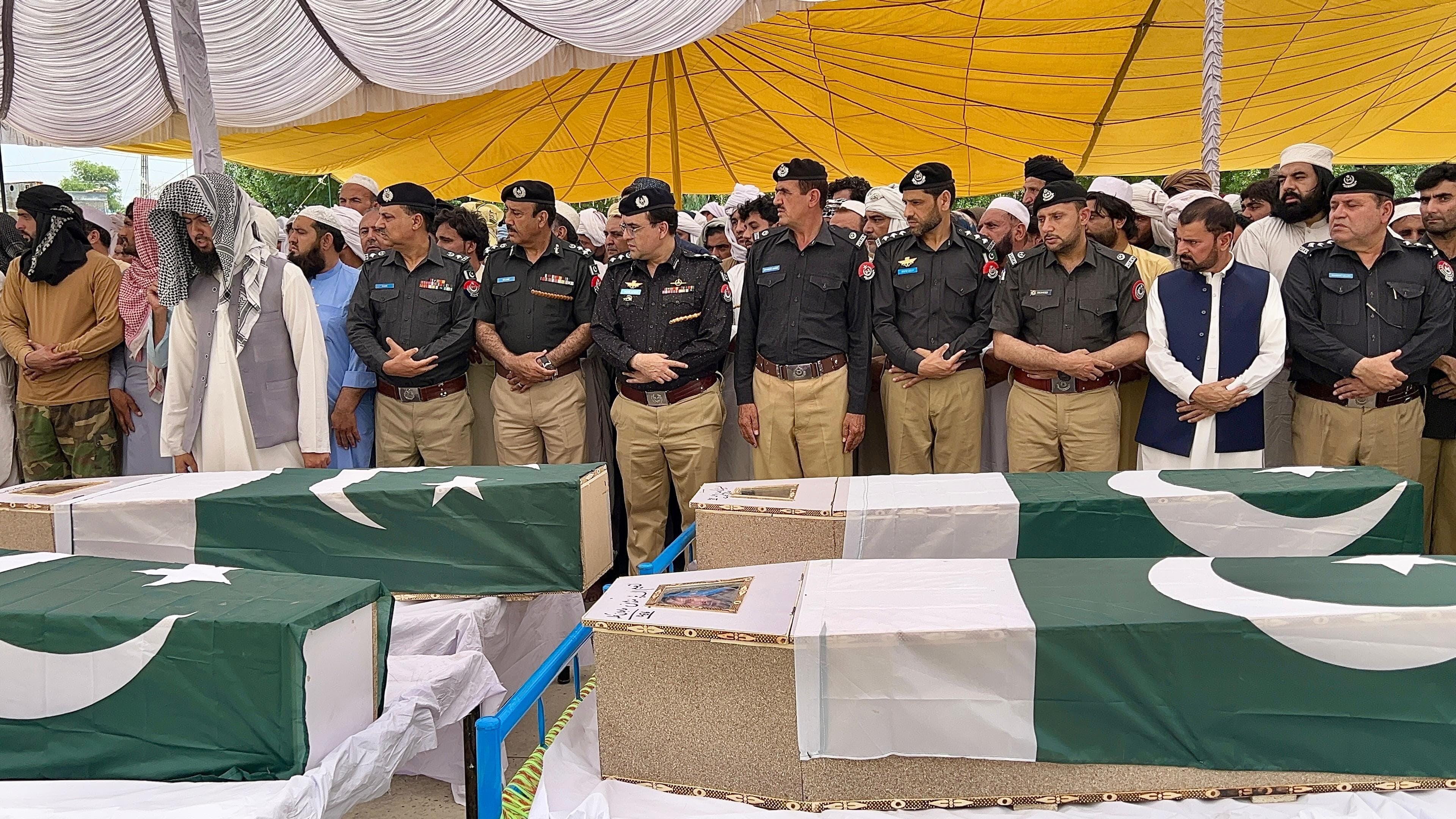 Bannu: Suicide Attack-Police-Funeral