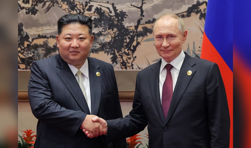 Beijing: North Korean leader Kim Jong-un meets Russian President Vladimir Putin