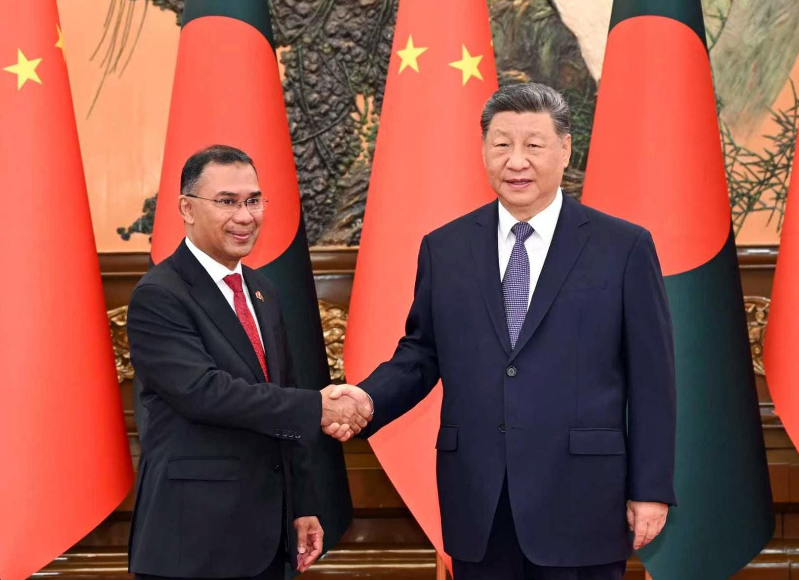 Beijing: Xi Jinping meets Bangladesh PM Tarique Rahman
