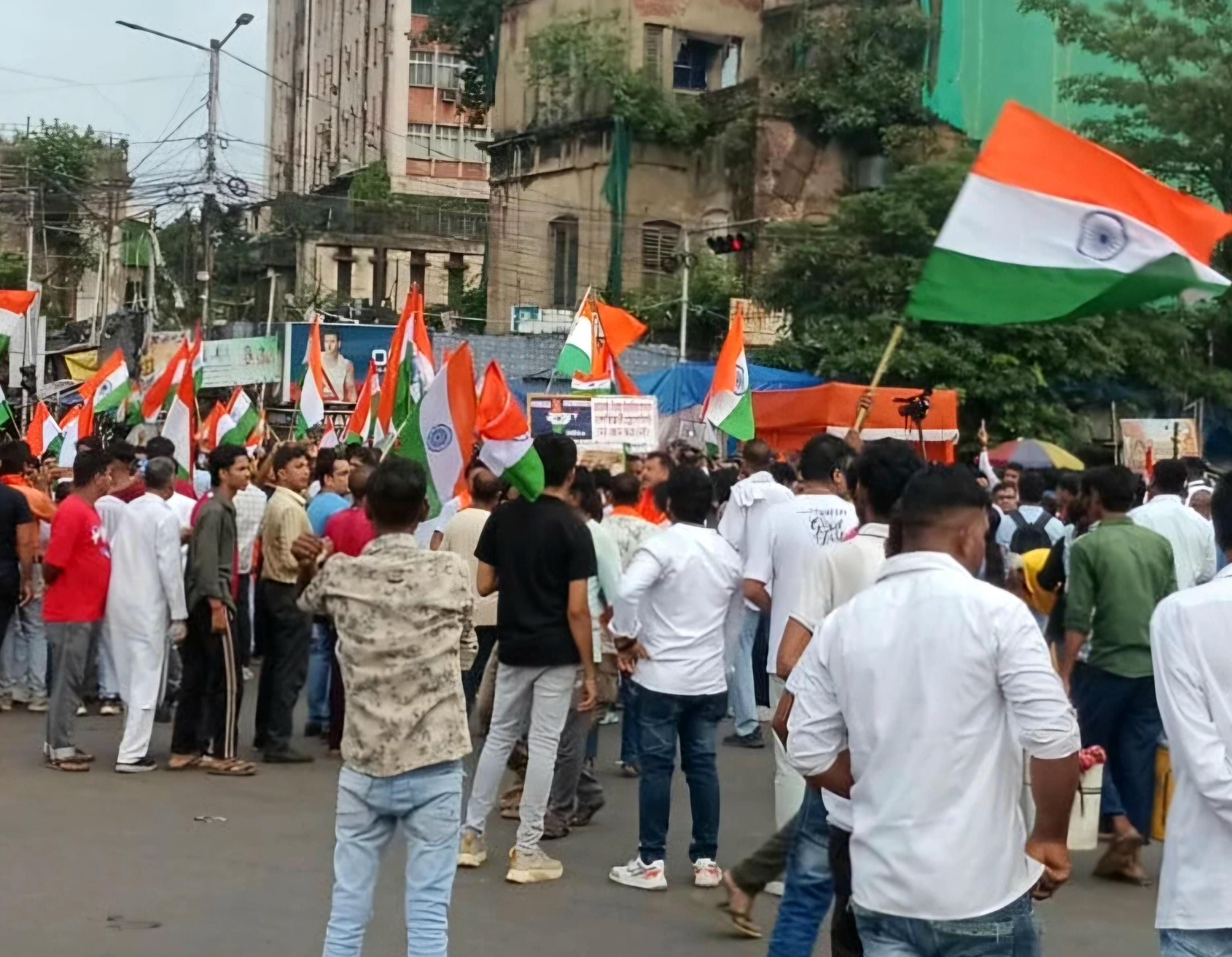 Bengal: BJP holds flag rallies against July 24 unrest (Photo: IANS)