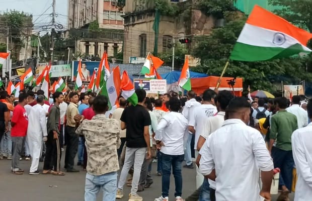 Bengal: BJP holds flag rallies against July 24 unrest (Photo: IANS)