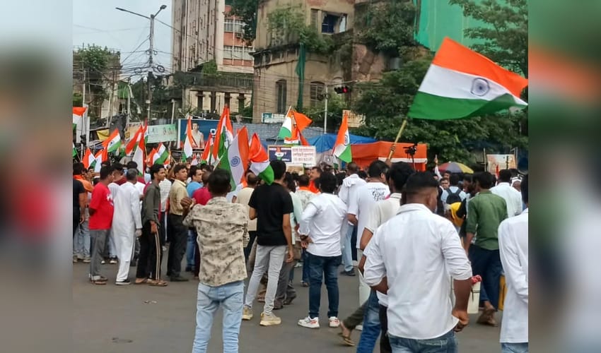 Bengal: BJP holds flag rallies against July 24 unrest (Photo: IANS)