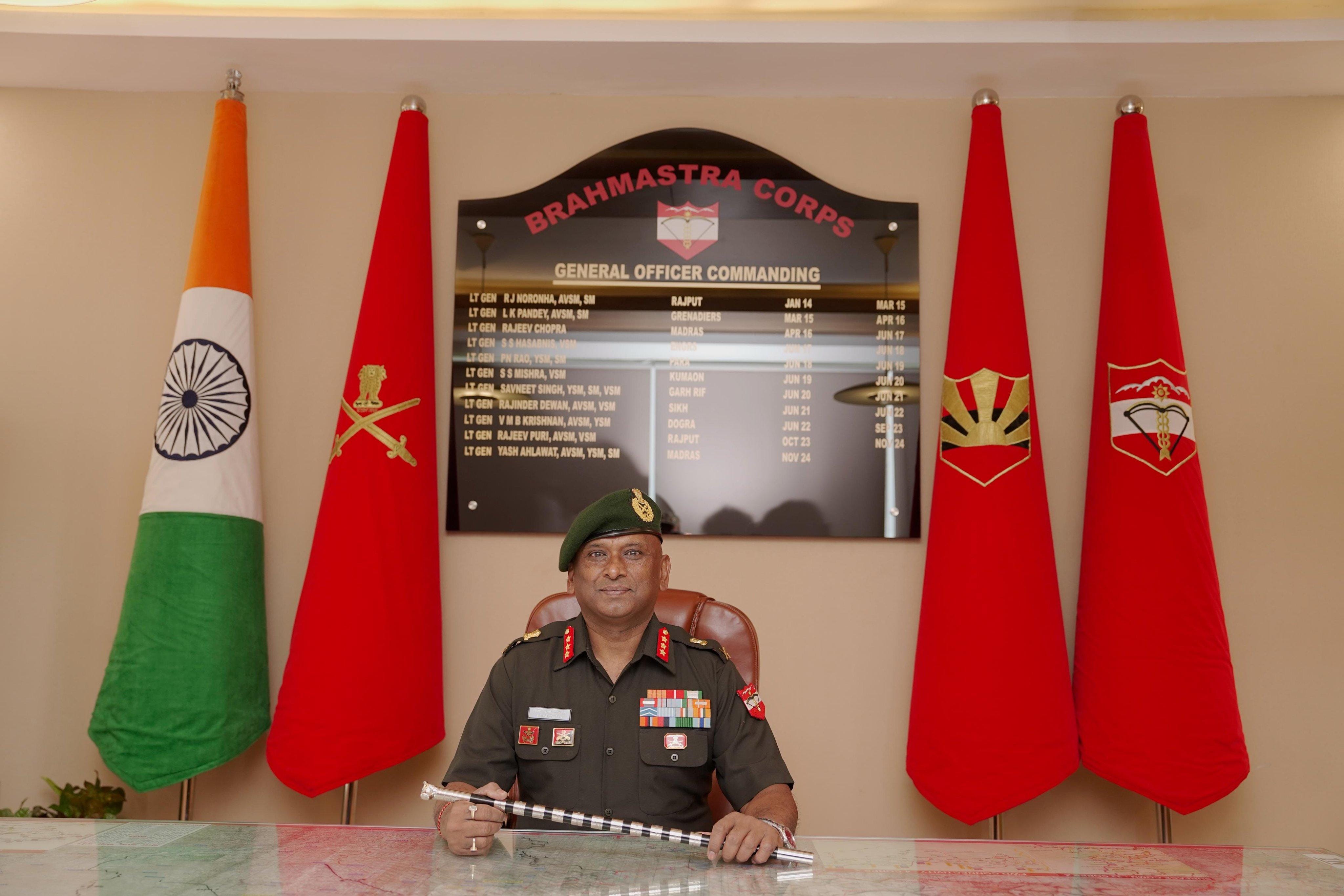 Bengal: Change of guard in Brahmastra Corps; Lt Gen S S Kartikeya takes charge (Photo: @easterncomd/X)