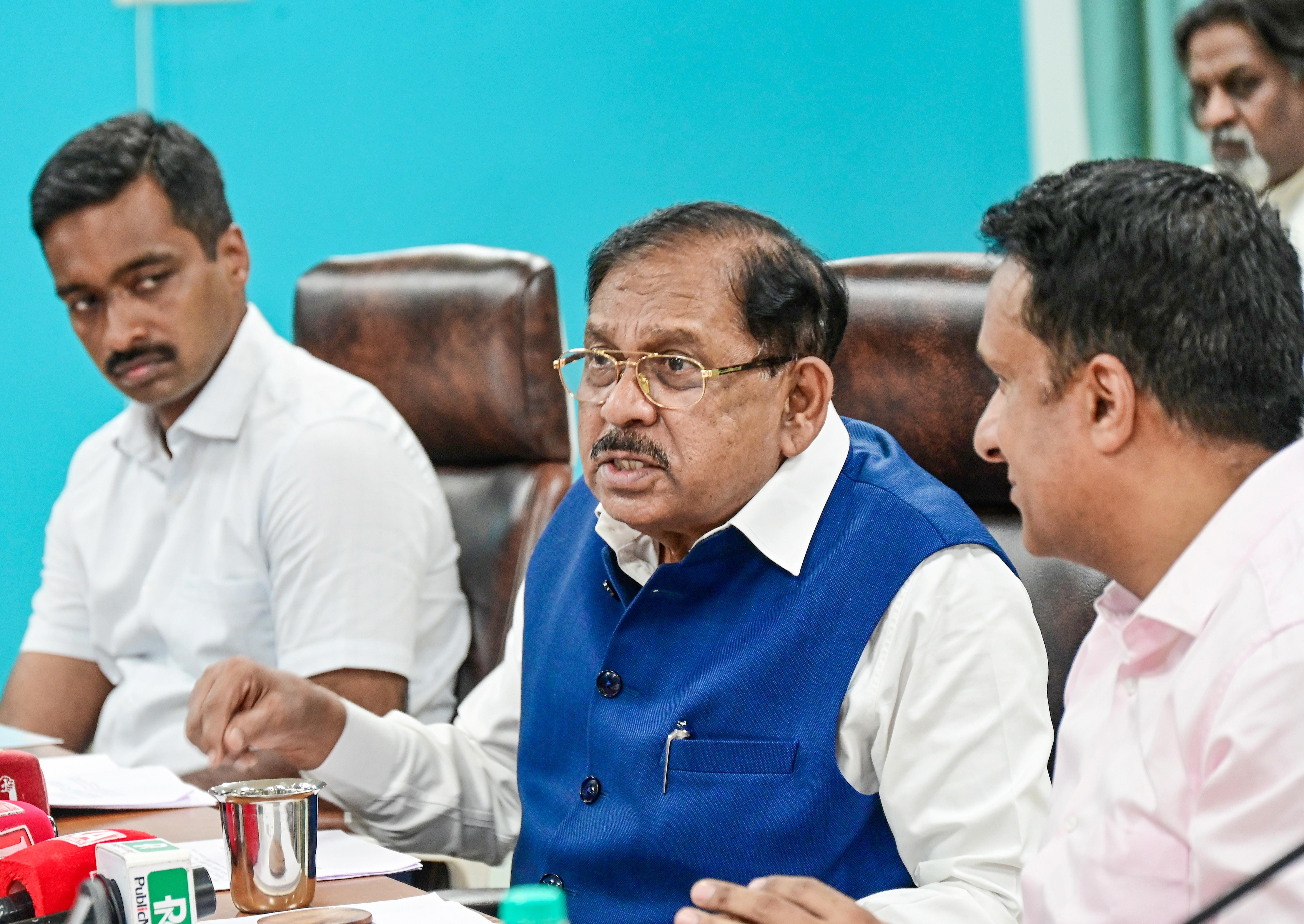 Bengaluru: DCM G. Parameshwara addresses press conference 