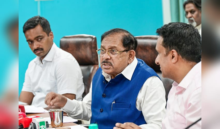Bengaluru: DCM G. Parameshwara addresses press conference