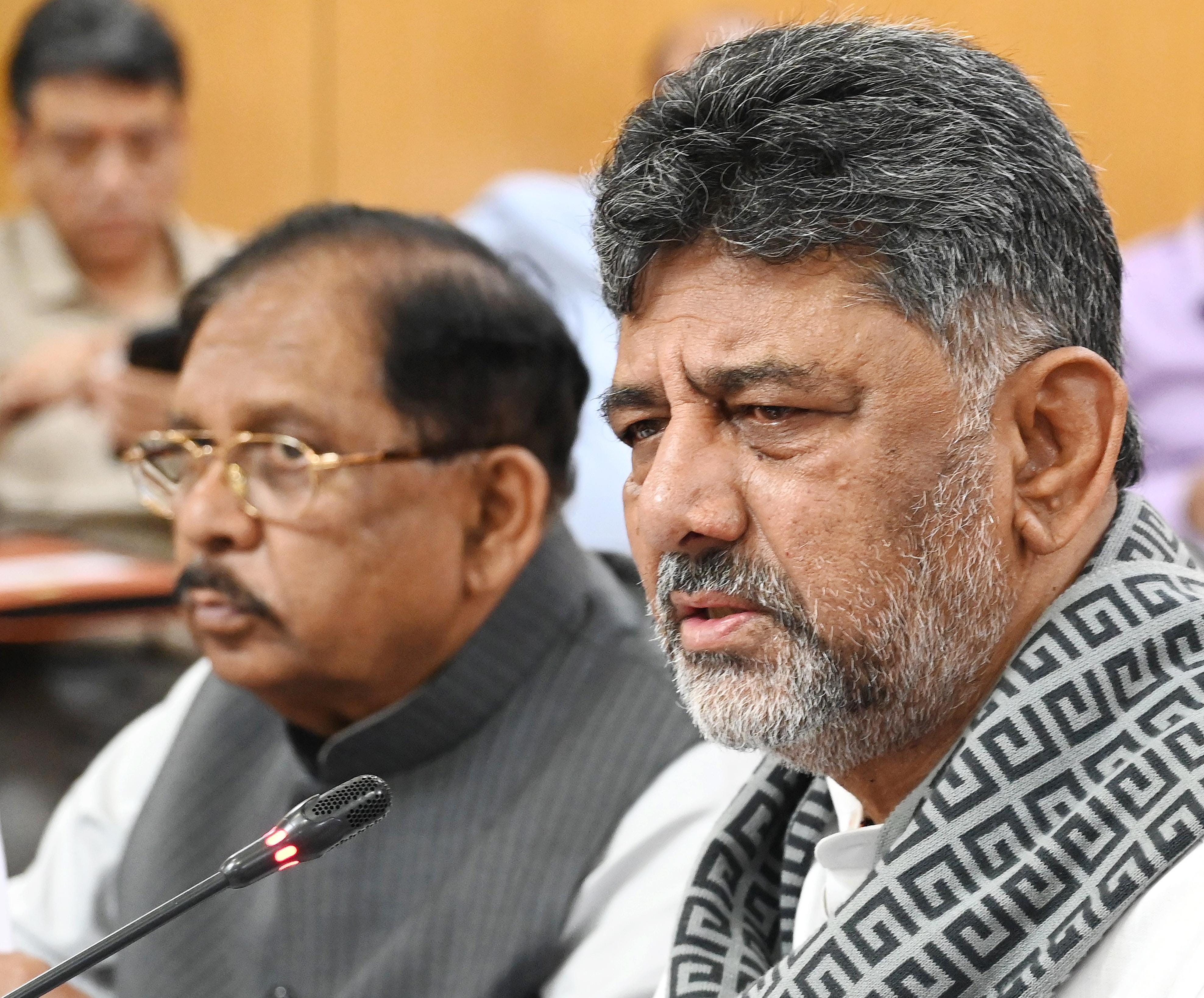 Bengaluru: DK Shivakumar addresses media on Cauvery water issue