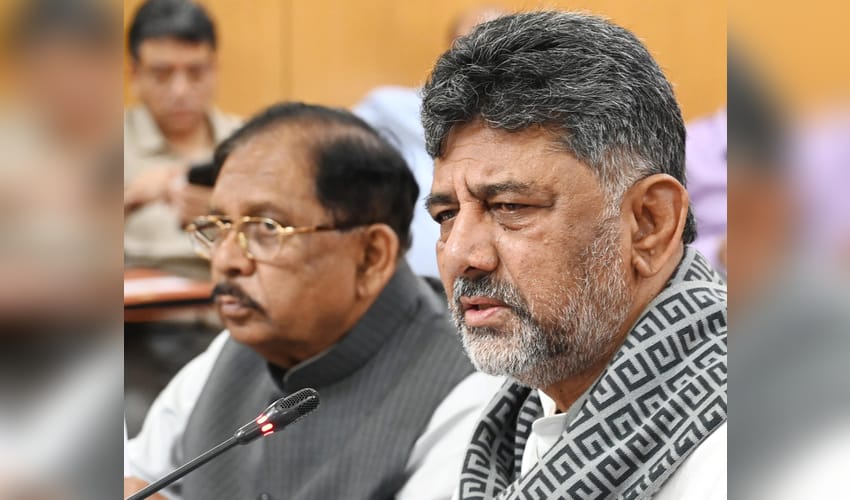 Bengaluru: DK Shivakumar addresses media on Cauvery water issue