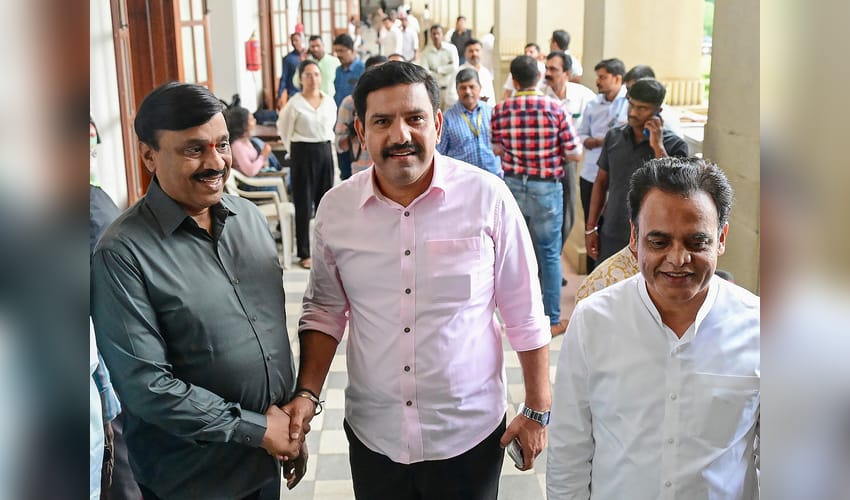 Bengaluru: MLAs cast votes in Karnataka Legislative Council polls