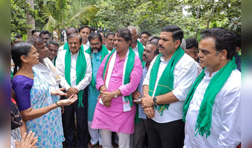 Bengaluru South: BJP Leaders Meet Farmers Opposing Bidadi Township Project