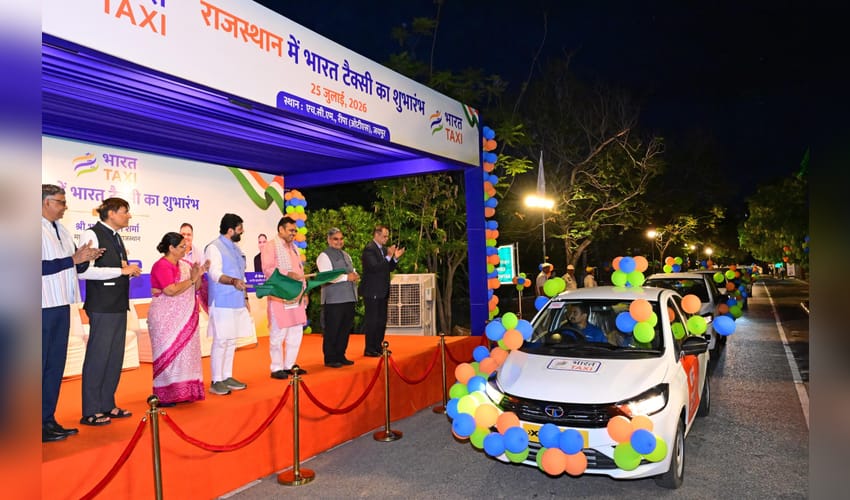 Bharat Taxi represents transformational change in cooperative sector, says MoS Mohol as Raj CM launches taxi services in Jaipur